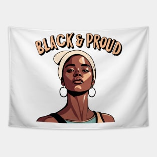 Black & Proud Afrocentric Woman Tapestry