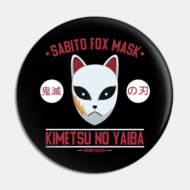 Sabito Mask Pin by Kishumu