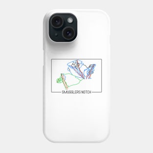 Smugglers Notch Trail Rating Map Phone Case