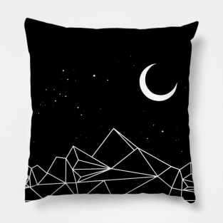 Minimal Mountains Geometry Outdoor Hiking Pillow