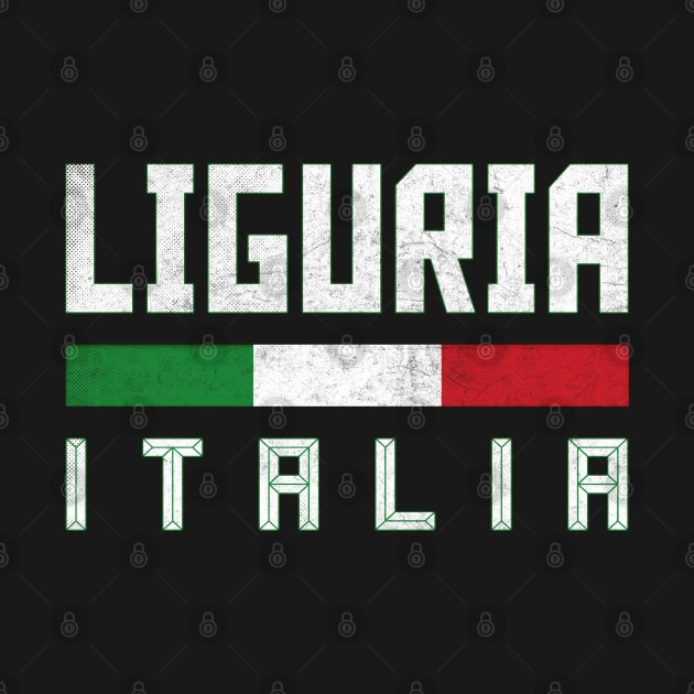 Liguria Italia / Italy Typography Design by DankFutura