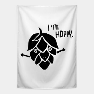 Craft brewery pun, happy hoppy hops Tapestry