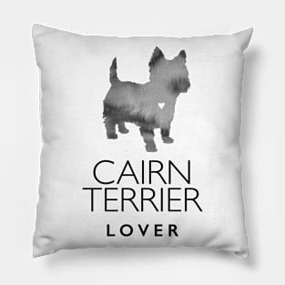 Cairn Terrier Dog Lover Gift - Ink Effect Silhouette Pillow