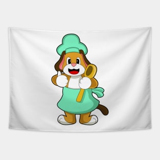 Dog Cook Cooking spoon Tapestry
