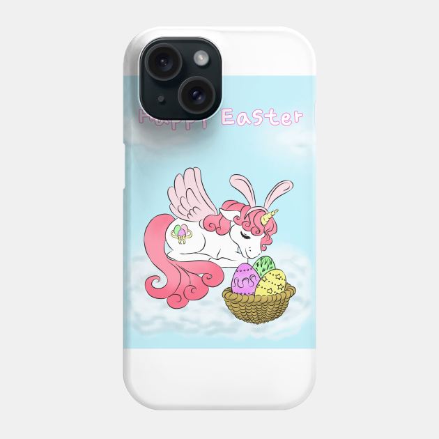 Happy Easter Unicorn Phone Case by CintiaSand