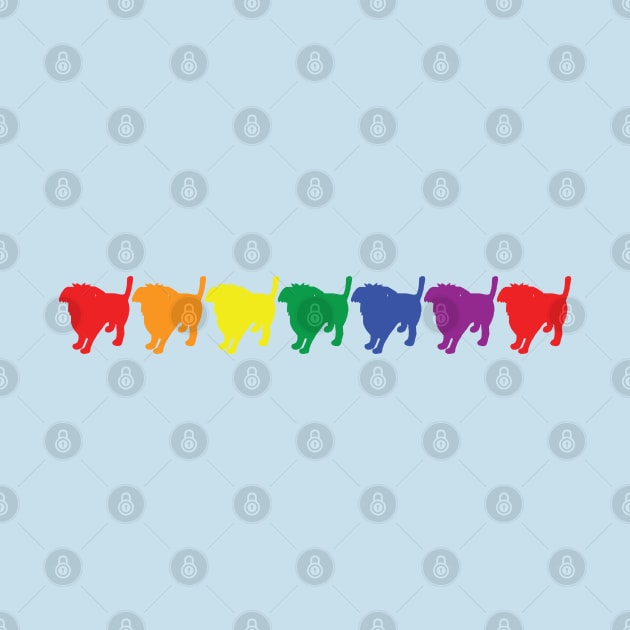 Colorful Dogs Pride Rainbow by ellenhenryart