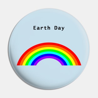 Environmental Earth Day Rainbow Pin