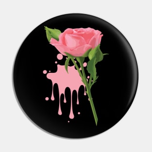 Pink Rose Pin