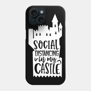 Social distancing in my castle for halloween Phone Case
