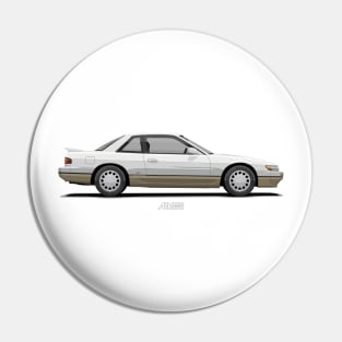 Silvia S13 White Gold Pin