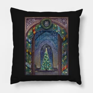 Potterhead Christmas door Pillow