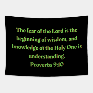 Bible Verse Proverbs 9:10 Tapestry