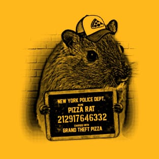 Pizza Rat Mugshot NYPD T-Shirt