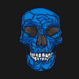 Bright blue skull T-Shirt