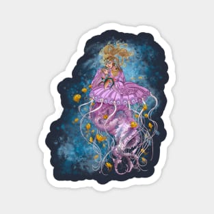 Mili Fay’s Jellyfish, Hippie, Inquisitive Mermaid Magnet