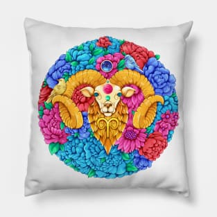 Zodiac Aries Sign Pillow