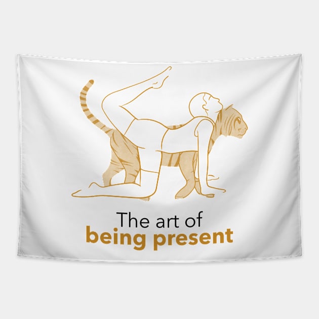 The Art of Being Present Tapestry by TrendyShopTH