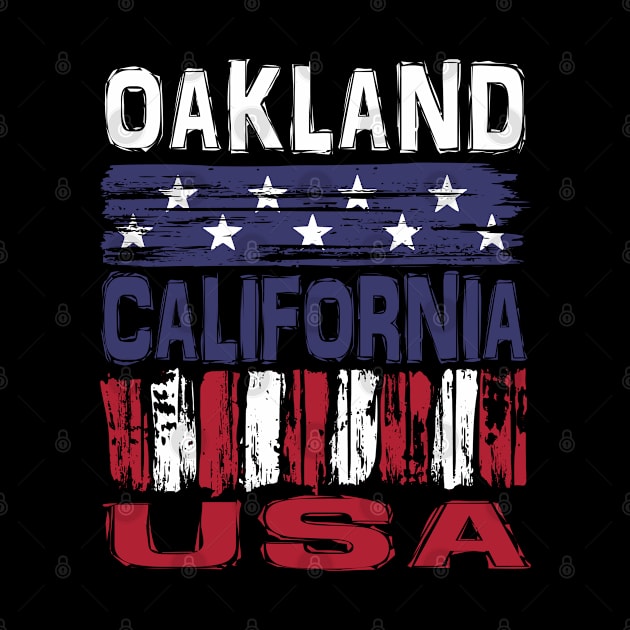 Oakland California USA T-Shirt by Nerd_art