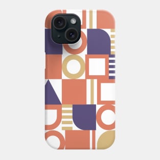 Coral geometric abstract cute Phone Case