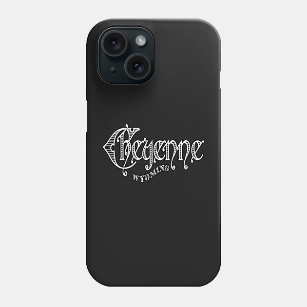 Vintage Cheyenne, WY Phone Case by DonDota
