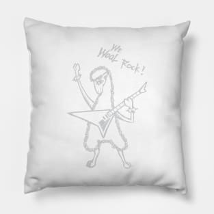 Heavy Metal Band Sheep Guitarist Guitar Playing Pun Quote Pillow