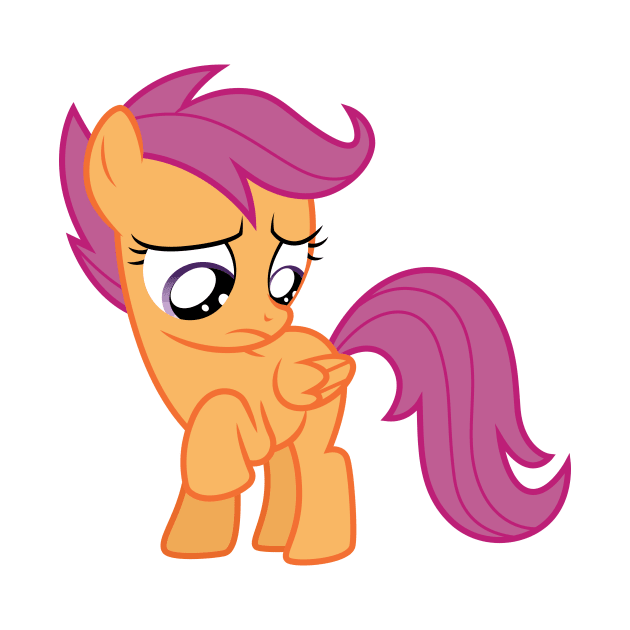 Sad Scootaloo 1 by CloudyGlow