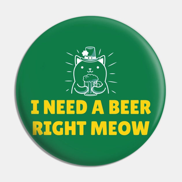 I need a beer right meow Pin by CoffeeBrainNW