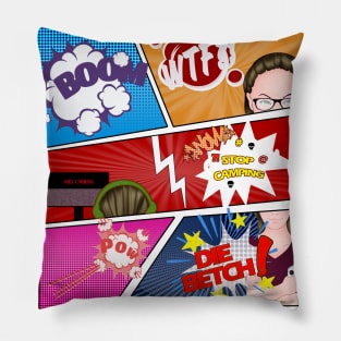 Pop art - Kaz playing Pillow