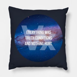 Truth Conditions Pillow