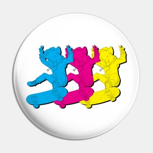 Rad Vibes (CMYK Version) Pin