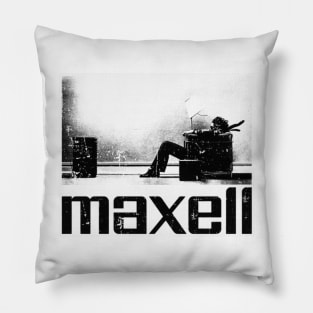 maxell vintage Pillow