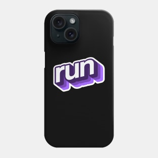 Run purple Phone Case