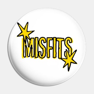 Vintage misfits text design Pin