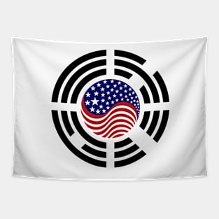 Korean American Multinational Patriot Flag Series Tapestry