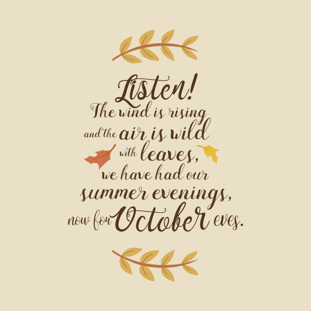 Time for October Eves - October Quotes and Poems by stacreek