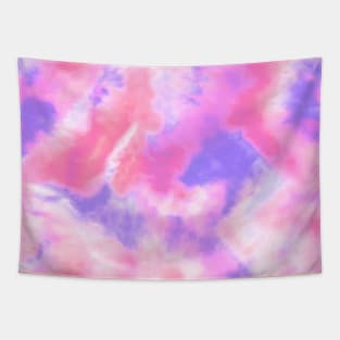 Vibrant Pink and Purple Tie-Dye Tapestry