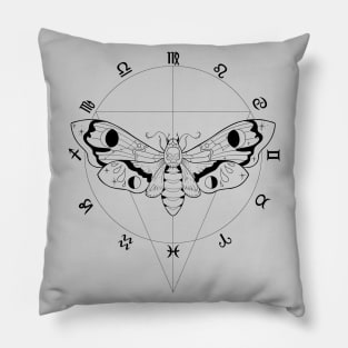 Deaths Head Zodiac Pillow