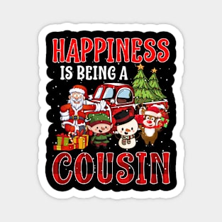 Happiness Is Being A Cousin Christmas Magnet