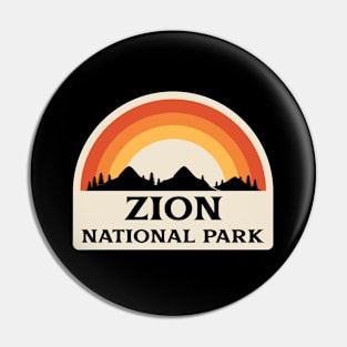 Zion National Park Retro Pin