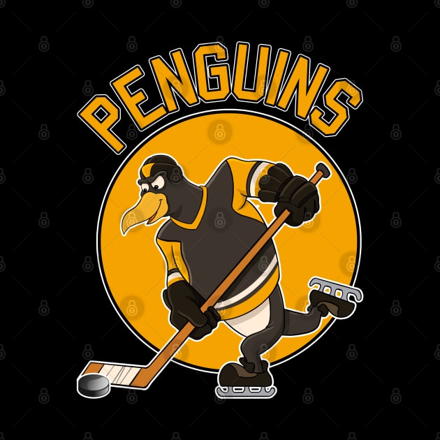 Penguins Hockey Mascot Iceburgh by GAMAS Threads