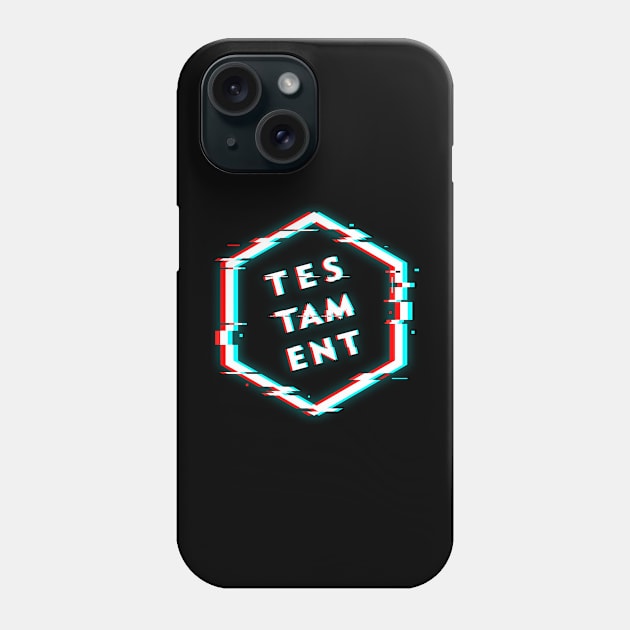 TESTAMENT POLYGON GLITCH Phone Case by BELLASOUND