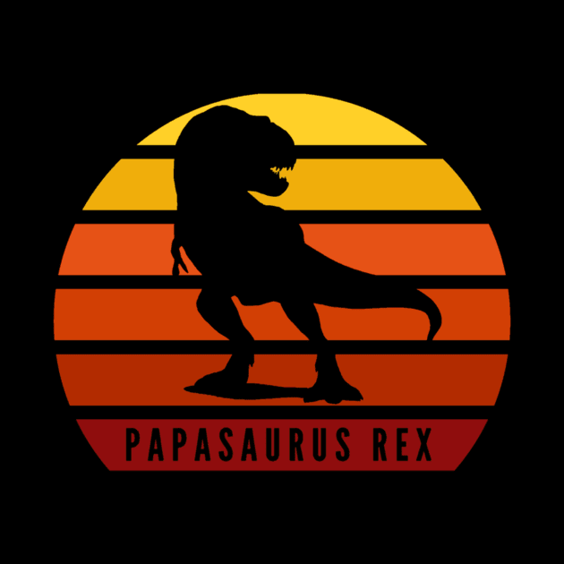 Funny Papa T-Rex Dinosaur by Stellar21