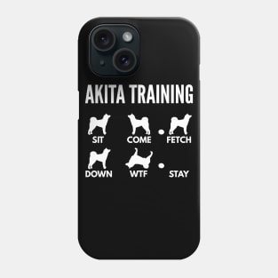 Akita Inu Training Akita Inu Dog Tricks Phone Case