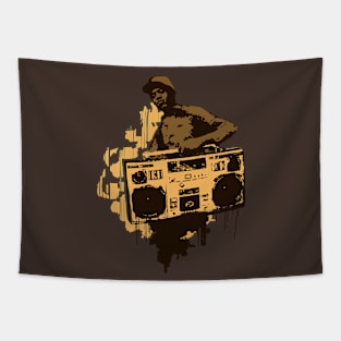 BoomBox Kid Brown Tapestry