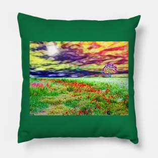 Poppies Field Pillow