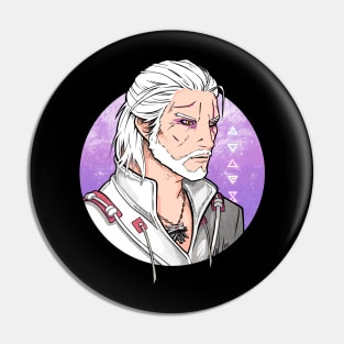 Witcher Geralt - Lilac Moon Pin