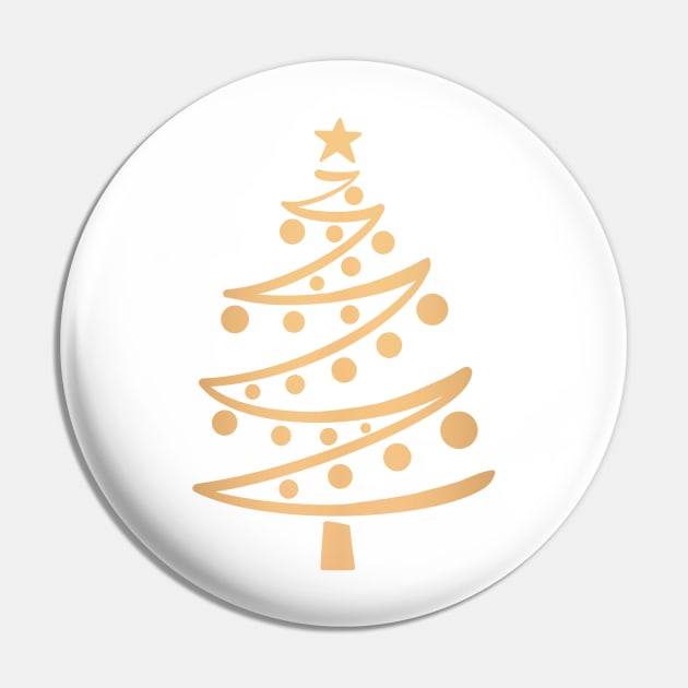 Modern Christmas Tree Pin by julieerindesigns