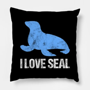 I Love Seal Pillow