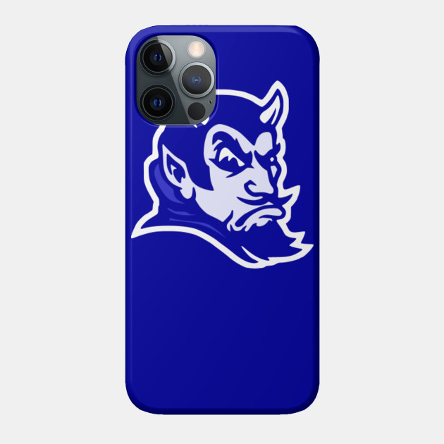 Vintage Style Blue Devil Mascot (Bluer) - Duke Basketball - Phone Case
