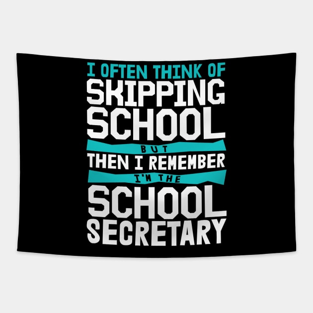 School Secretary Gift Tapestry by TheBestHumorApparel